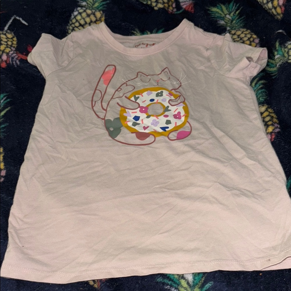 Cat & Jack White and Pink Short Sleeve Tees